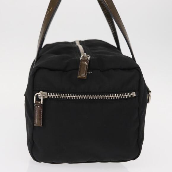 PRADA Hand Bag Nylon Black Silver Auth 153944 - Picture 4 of 16